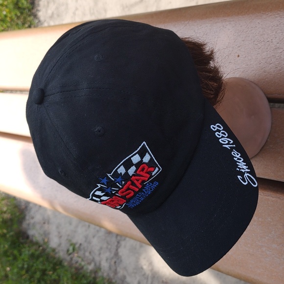 Tri Star Engines and Transmissions Embroidered Strap-on Hat Cap Black - Picture 3 of 11